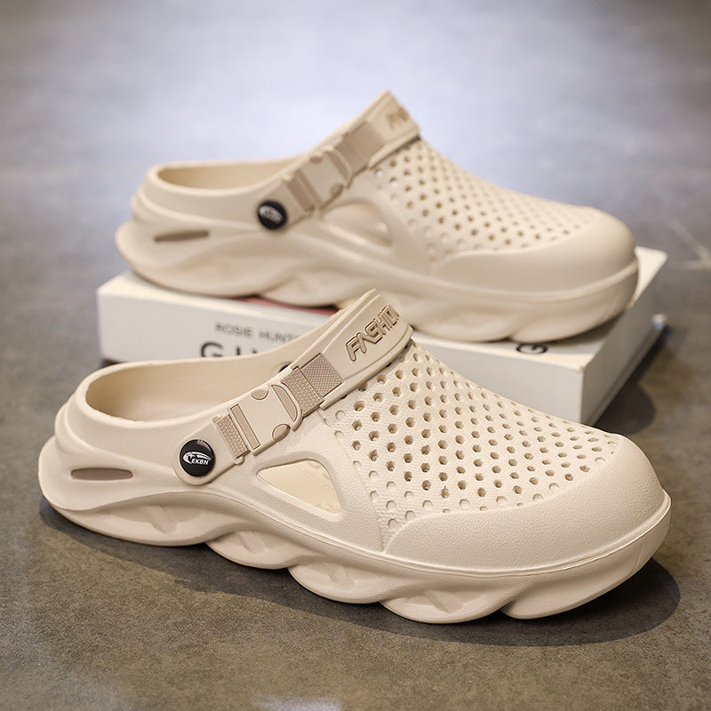 Herren-Sommerschuhe mit geschlossenem Zeh, rutschfeste Gartenschuhe für den Außeneinsatz, vielseitige Strandsandalen