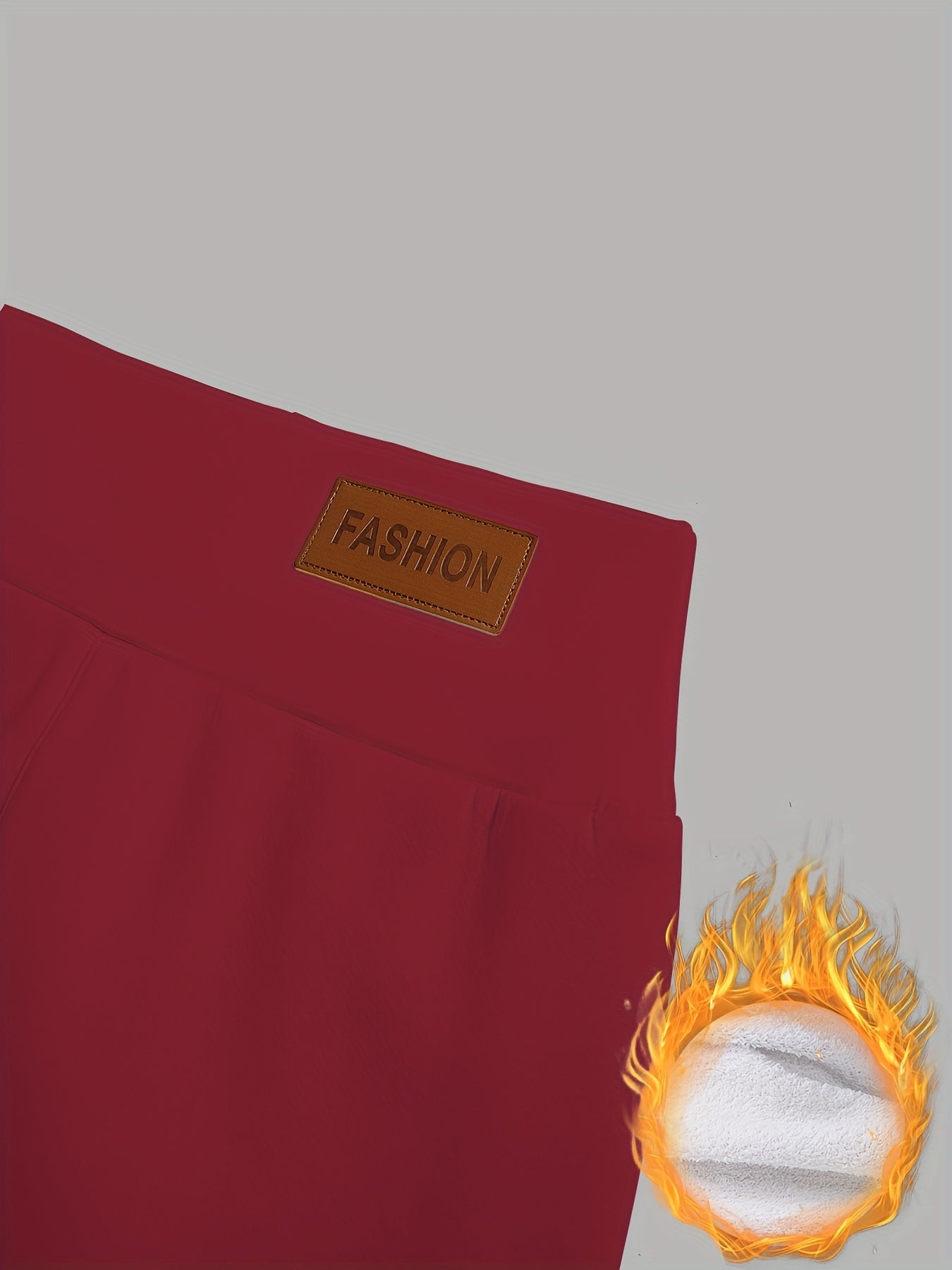 Damen Thermo-Leggings mit dickem Fleece-Futter und hohem Bund – Winterwärme, dehnbarer Skinny-Fit, einfarbig, lange Länge, perfekt für Freizeit- oder Outdoor-Aktivitäten