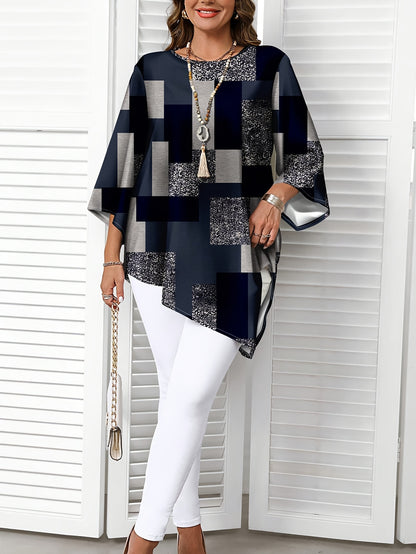 Damen Bluse , Moderne Muster , diverse Farben , Grosse Größen