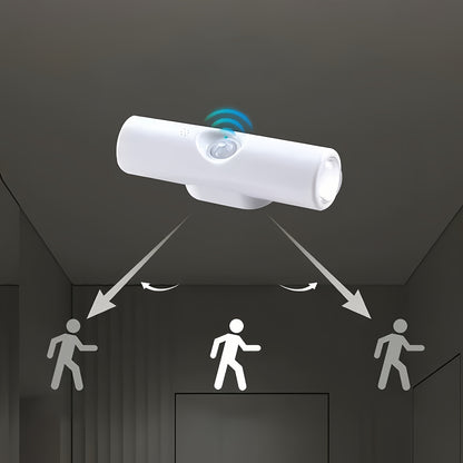 6er-Set weiße, wandmontierte, intelligente LED-Lichtleiste mit Bewegungssensor, dimmbar,  geeignet für Treppen, Flur, Schlafzimmer