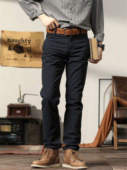 2er-Set Herren Allwetter Stretch-Chinohosen - Uni, Regular Fit, , bequem & langlebig