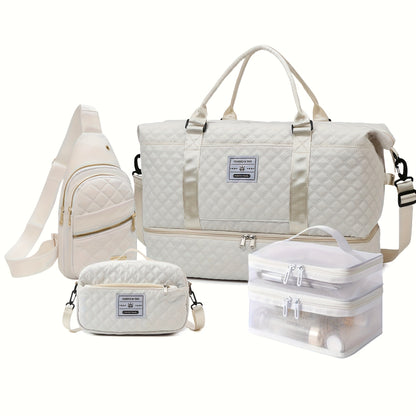 Ein Set aus 4 tragbaren Fitness-Taschen , praktisch und stilvoll