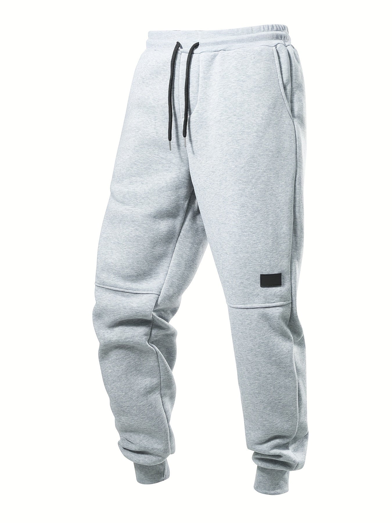 5er-Set Herren-Fleece-Jogginghosen mit Kordelzug, einfarbig, warm