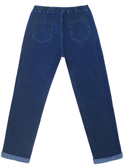 Damen Jeans in Übergrössen mit Kordelzug-Verschluss