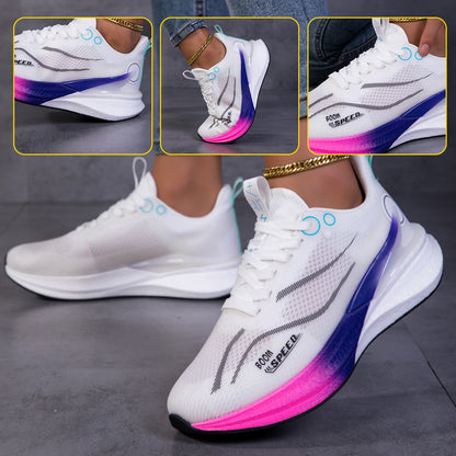 Damen-Casual-Schuhe mit atmungsaktiven Obermaterialien, leicht, bequem und verschleißfeste Carbonsohlen. Geeignet für den Alltag und Outdoor-Aktivitäten, Damenschuhe, Sneaker