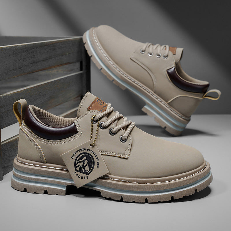 Herren Klassische Gelbe Oxfords  ,strapazierfähiger PVC-Sohle