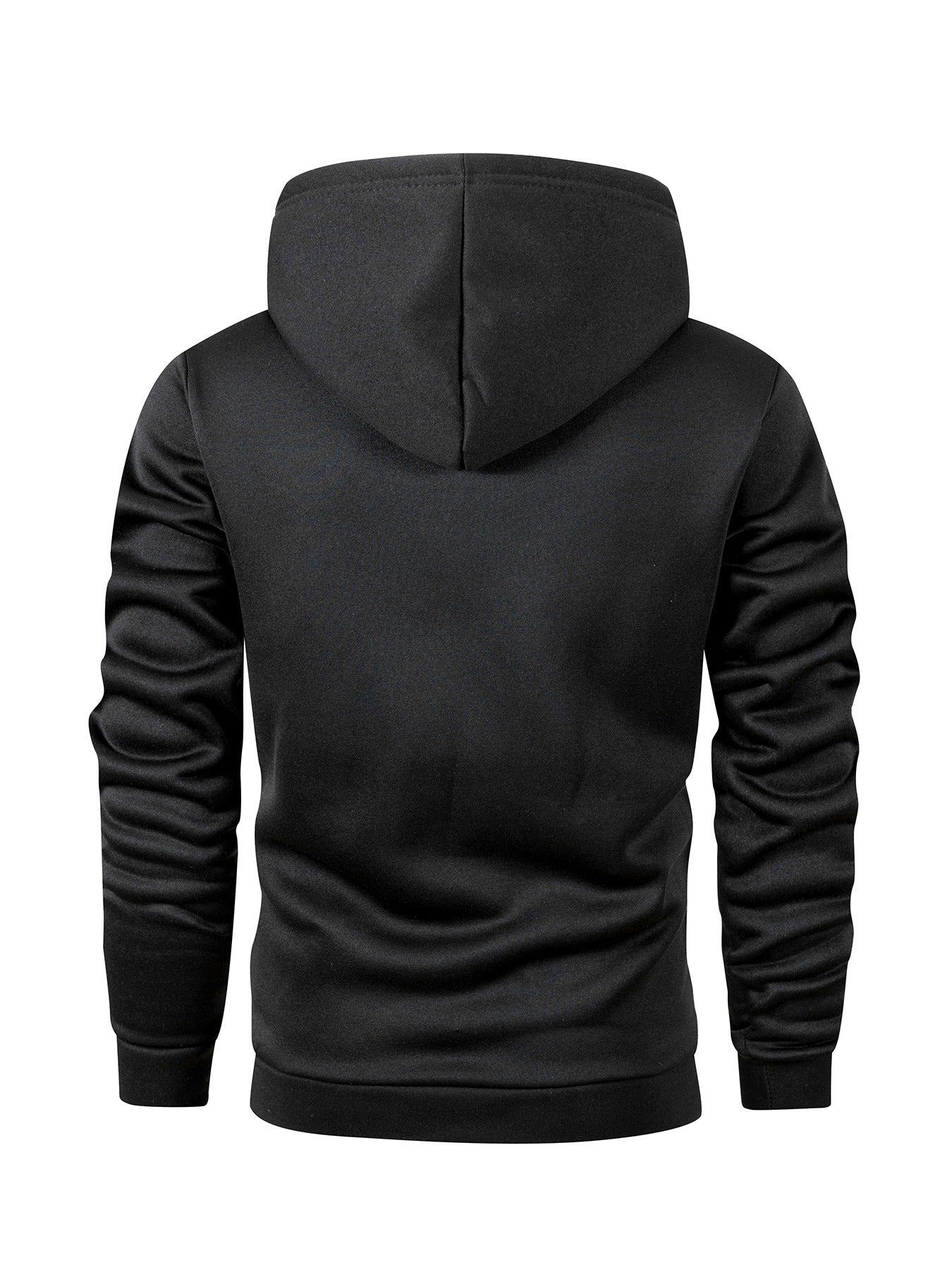 4er-Set Warmes Kapuzenpullover-Set, Herbst-Winter Freizeit Minimalistisches einfarbiges Langarm-Thermooberteil mit Kängurutasche und verstellbarer Kapuze mit Kordelzug