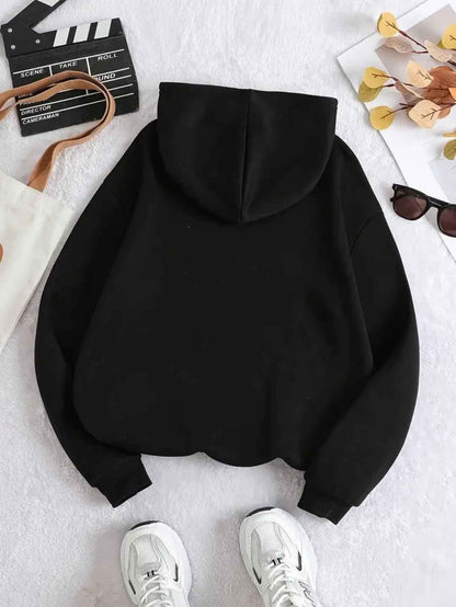 Damen Casual „BENCH EST. 50.52 Meter“ Print Hoodie - weich, atmungsaktiv, langärmlig, Kordelzugkapuze, Ganzjahreskomfort, mit Schriftzug, perfekt für legere Kleidung, Freizeit-Hoodie | Locker geschnittener Hoodie | Hoodie