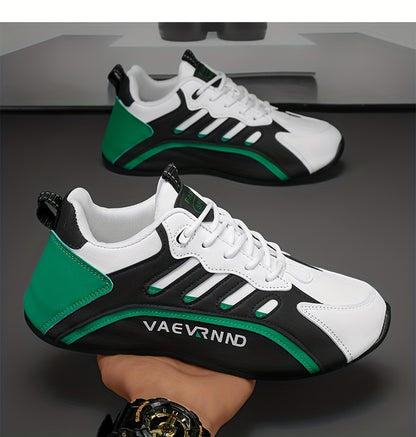 Herren Freizeitsneaker - Low-Top-Schnürschuhe mit atmungsaktivem Obermaterial, gepolstertem Komfort und langlebiger Profilsohle