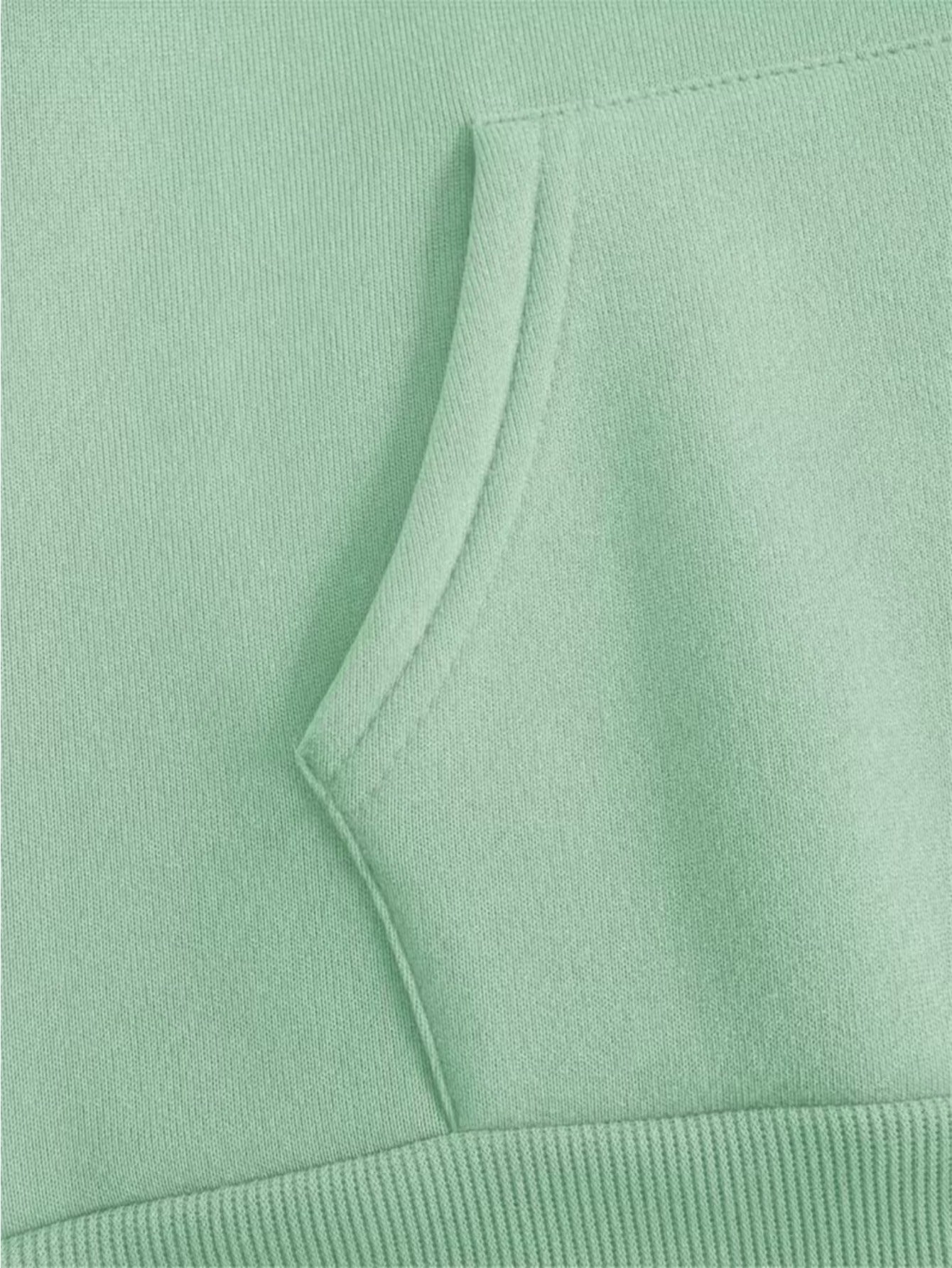 Große Größen, weiches, lässiges Langarmshirt mit Tasche, bequemes Damen-Casual-Outfit in großen Größen