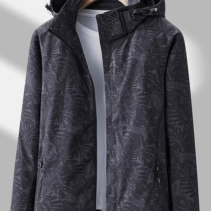 Damen Camouflage Outdoor-Jacke: Wind- und Regenfest mit abnehmbarer Kapuze – Perfekt für Outdoor-Abenteuer!