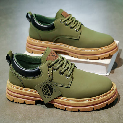 Herren Klassische Gelbe Oxfords  ,strapazierfähiger PVC-Sohle
