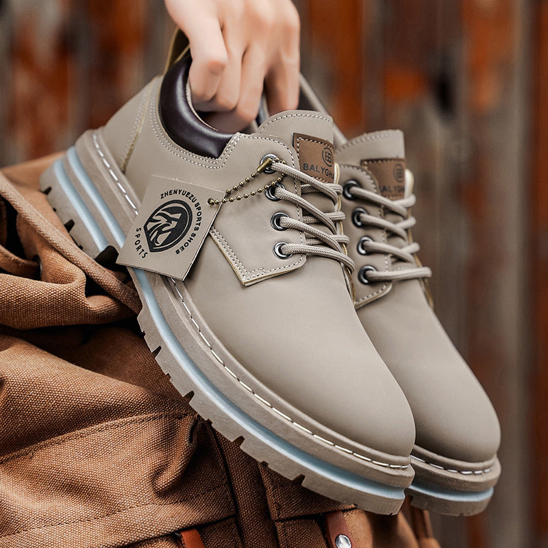 Herren Klassische Gelbe Oxfords  ,strapazierfähiger PVC-Sohle