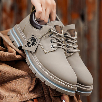 Herren Klassische Gelbe Oxfords  ,strapazierfähiger PVC-Sohle