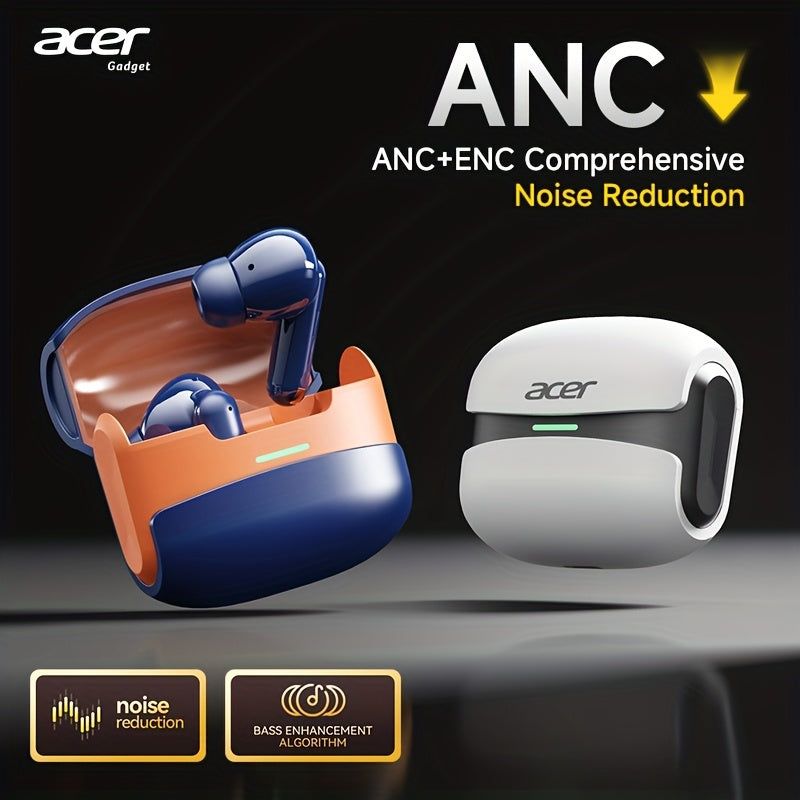 [Acer] 2025 neues Modell TWS kabelloses Headset mit kräftigem Bass Stereo + Sprachgeräuschunterdrückung Ultra-langer Akkulaufzeit  HIFI-Audio