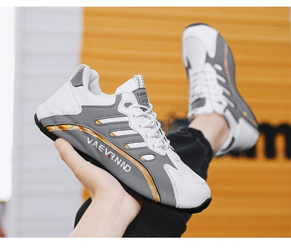Herren Freizeitsneaker - Low-Top-Schnürschuhe mit atmungsaktivem Obermaterial, gepolstertem Komfort und langlebiger Profilsohle