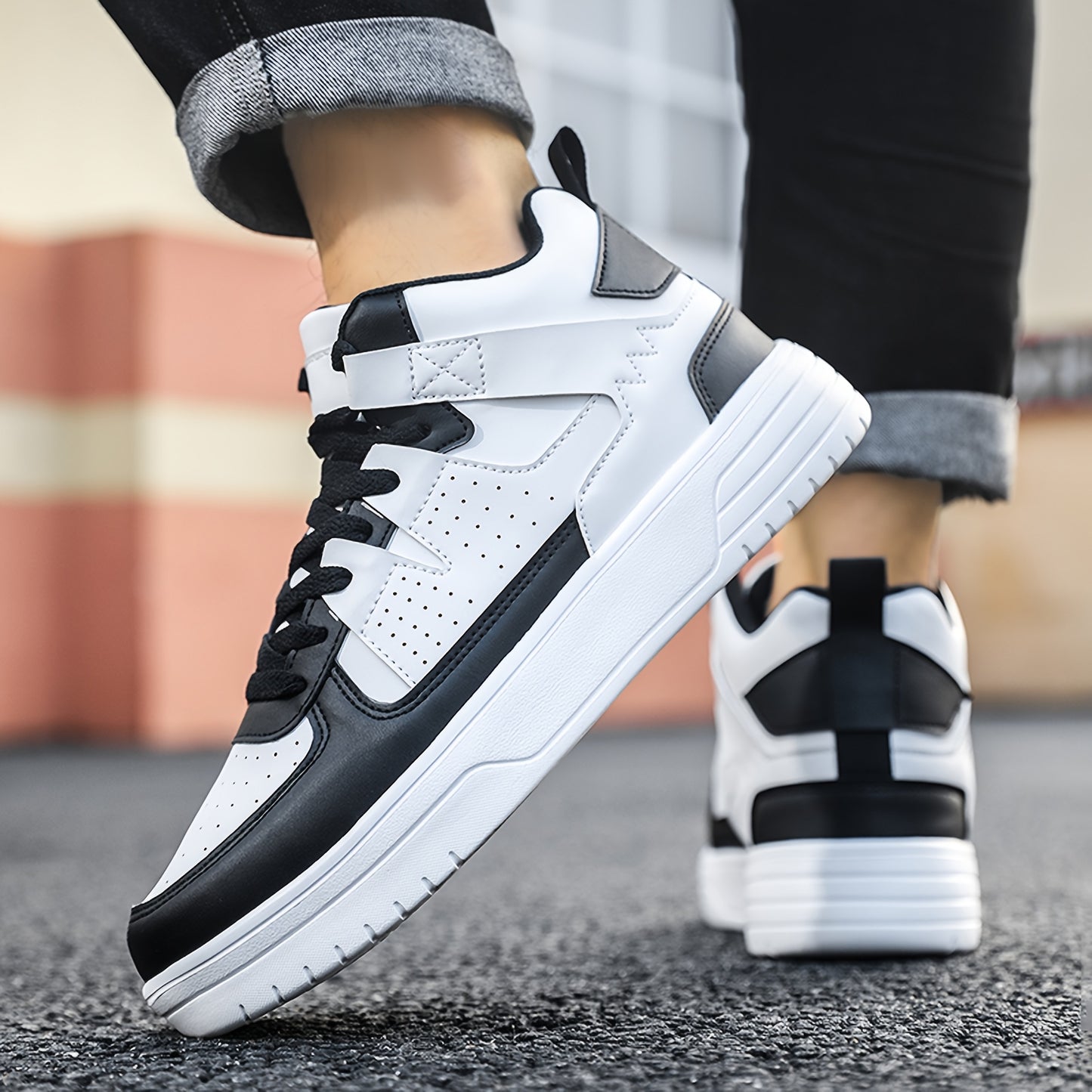 Herren High-Top Schnürsneaker - Robuste, leichte, stylische Freizeitsneaker