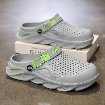 Herren-Sommerschuhe mit geschlossenem Zeh, rutschfeste Gartenschuhe für den Außeneinsatz, vielseitige Strandsandalen