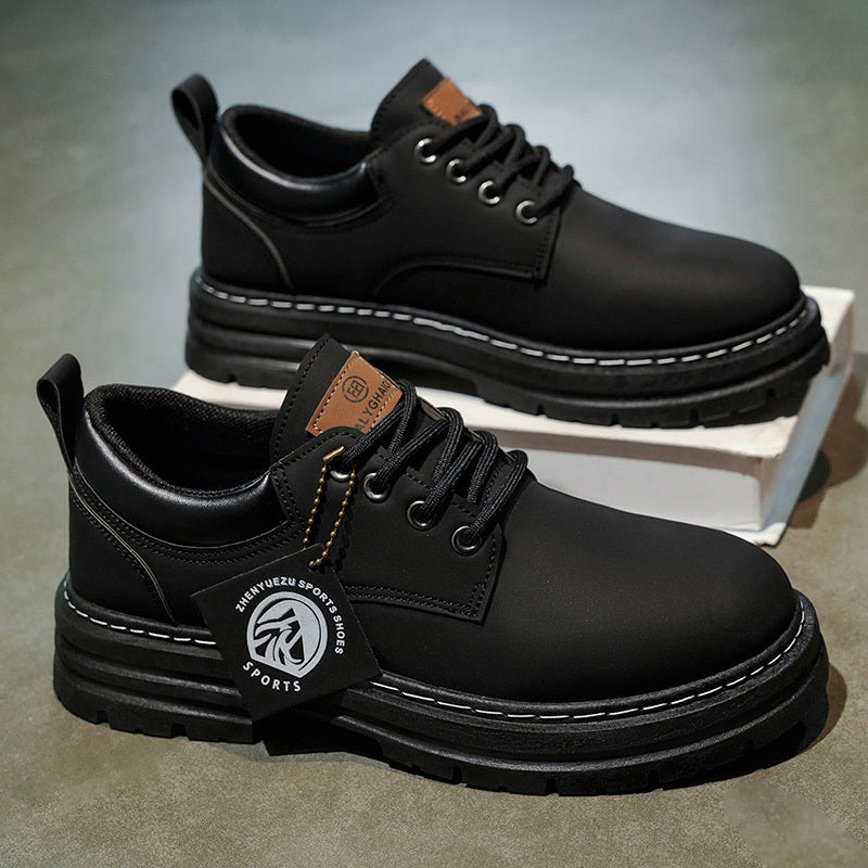 Herren Klassische Gelbe Oxfords  ,strapazierfähiger PVC-Sohle