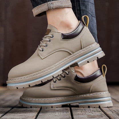 Herren Klassische Gelbe Oxfords  ,strapazierfähiger PVC-Sohle