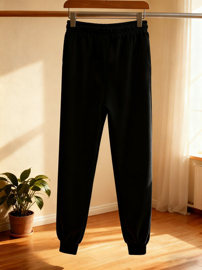 Sweatshirt/Sweatpants Set, Futter aus Fleece und kreativen „HUNTERS“-Charakterdrucken, Jogginganzug, mit Fleece gefüttert und verdickt warmes Sweatshirt