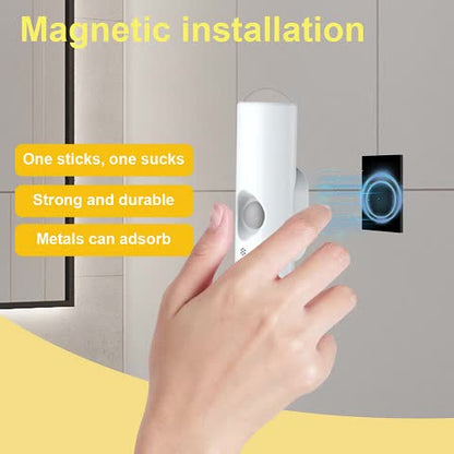 6er-Set weiße, wandmontierte, intelligente LED-Lichtleiste mit Bewegungssensor, dimmbar,  geeignet für Treppen, Flur, Schlafzimmer