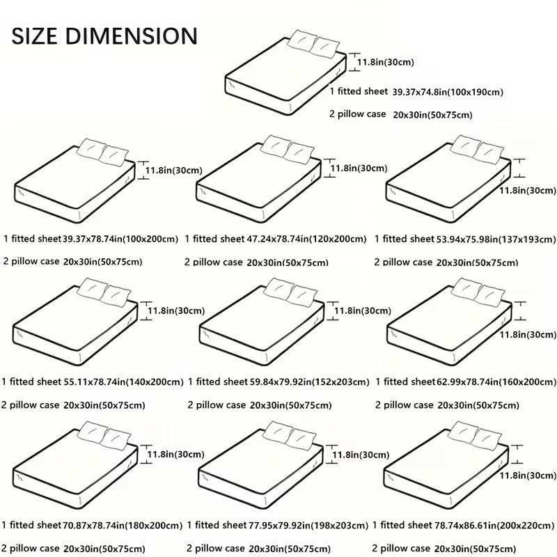 3-teiliges Kpop-Bettwäscheset, atmungsaktiv und bequem im Lakenstil, beinhaltet 1 Bettbezug und 2 Kissenbezüge, ein kernloser Matratzenschoner, ein stilvolles und langlebiges Essential zum Schutz der Matratze