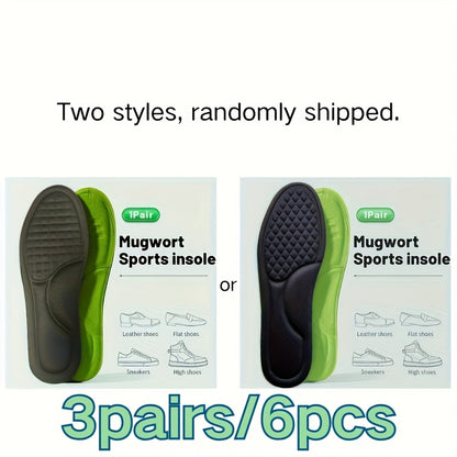 3 Paar Memory-Schaum-Einlegesohlen für flache und hohe Absätze, Laufschuhe , schweißabsorbierend , Fersenpolster, ergonomisches Schuhwerk