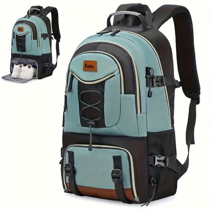 Großer Outdoor-Reiserucksack mit hoher Kapazität, mit Laptop-/Tablet-Fach, Schuhfach, verstellbaren Gurten - langlebiger Sport-Rucksack