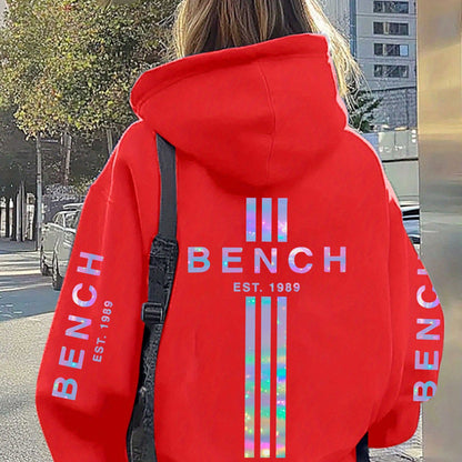 Plus-Size-Hoodie für Damen  lässige Langarmjacke für Herbst/Winter, maschinenwaschbar