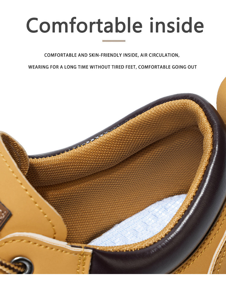 Herren Klassische Low-Top Oxfords - Schnürung mit Rundspitze, rutschfeste PVC-Sohle, leichtes Obermaterial & gepolsterte Innensohle für Business Casual, Outdoor, Fitnessstudio - Vielseitig für alle Jahreszeiten (Einfarbig)