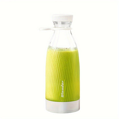 Kompakter 500ML elektrischer Entsafter und Mixer, kabellos und tragbar mit USB-Aufladung, ausgestattet mit 6 Klingen. Ideal zum Zubereiten von Smoothies und Shakes