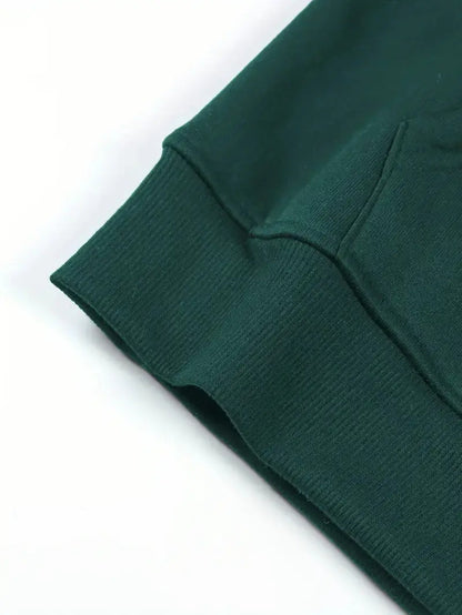 Plus-Size-Hoodie für Damen  lässige Langarmjacke für Herbst/Winter, maschinenwaschbar