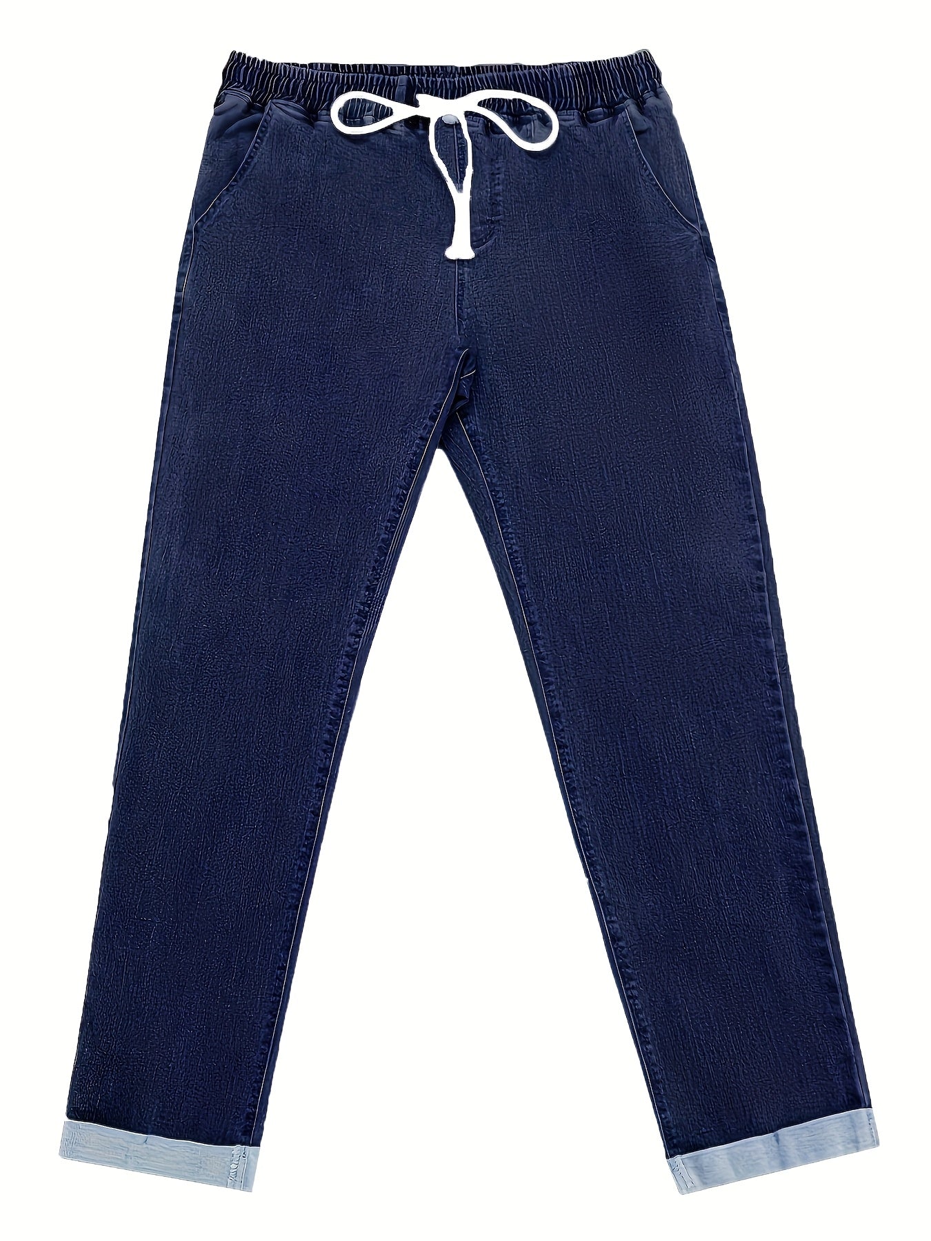 Damen Jeans in Übergrössen mit Kordelzug-Verschluss