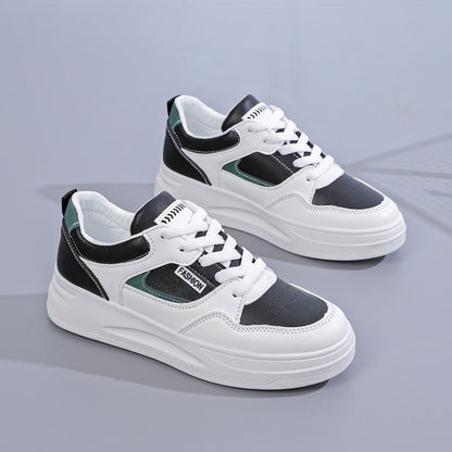 Leichte Sneaker für Damen, Low-Top Schnürplattform Freizeitschuhe, Damenmode Schuhe