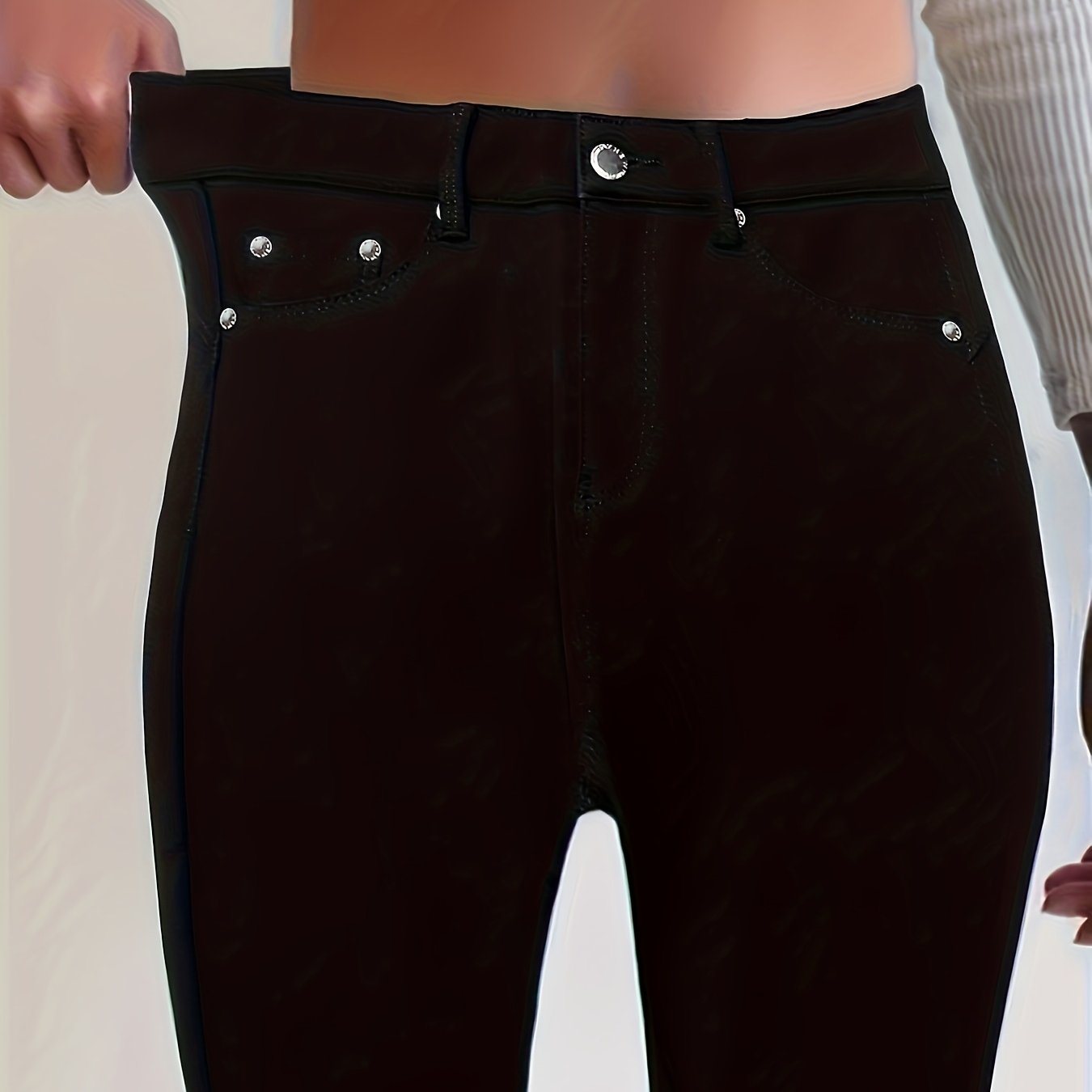 Damen Jeans schwarz in Übergrössen