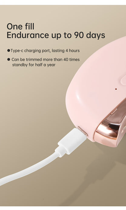 2-in-1 Elektrischer Nagelknipser und Polierer mit LED-Licht, Anti-Quetsch-Sicherheitsfunktion, Polier- und Schleiffunktionen, USB-Aufladung, Multifunktionales Maniküre-Werkzeug