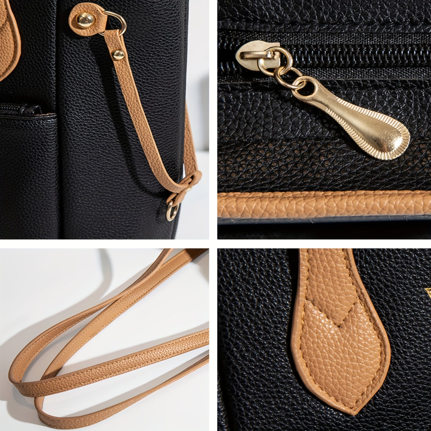 1 Stück Vintage Mickey Ohren Handtasche mit Print, Reißverschluss, Schultergurt für den täglichen Gebrauch