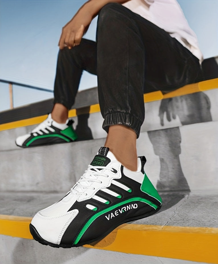 Herren Freizeitsneaker - Low-Top-Schnürschuhe mit atmungsaktivem Obermaterial, gepolstertem Komfort und langlebiger Profilsohle