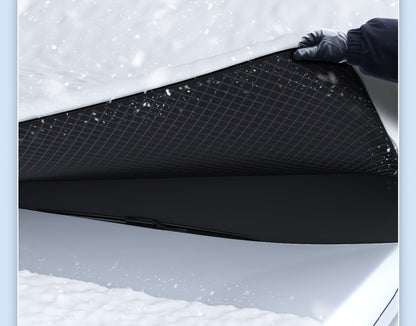 Magnetische Schneedecke für Auto-Scheiben, Oxford-Gewebe, verstärkt, Frostschutz-Sonnenschutz, Schutz vor Hitze und Schnee