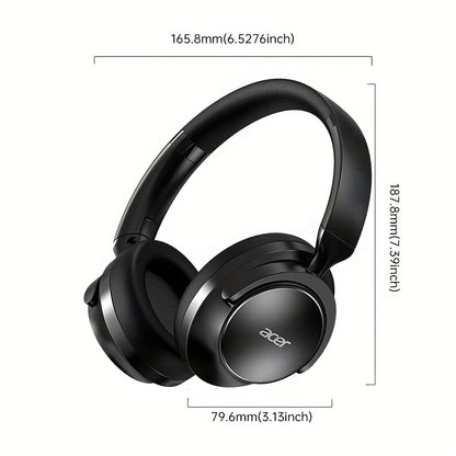 Acer Ohr560 Kabellose Kopfhörer | Over-Ear mit ANC Geräuschunterdrückung, Vollumfassendes Ohrdesign, Faltbar, Eingebautes Kondensatormikrofon, Hi-Fi Stereo Sound, HD ENC Anrufgeräuschreduzierung, Kompatibel mit 3,5-mm-Audiokabel, USA