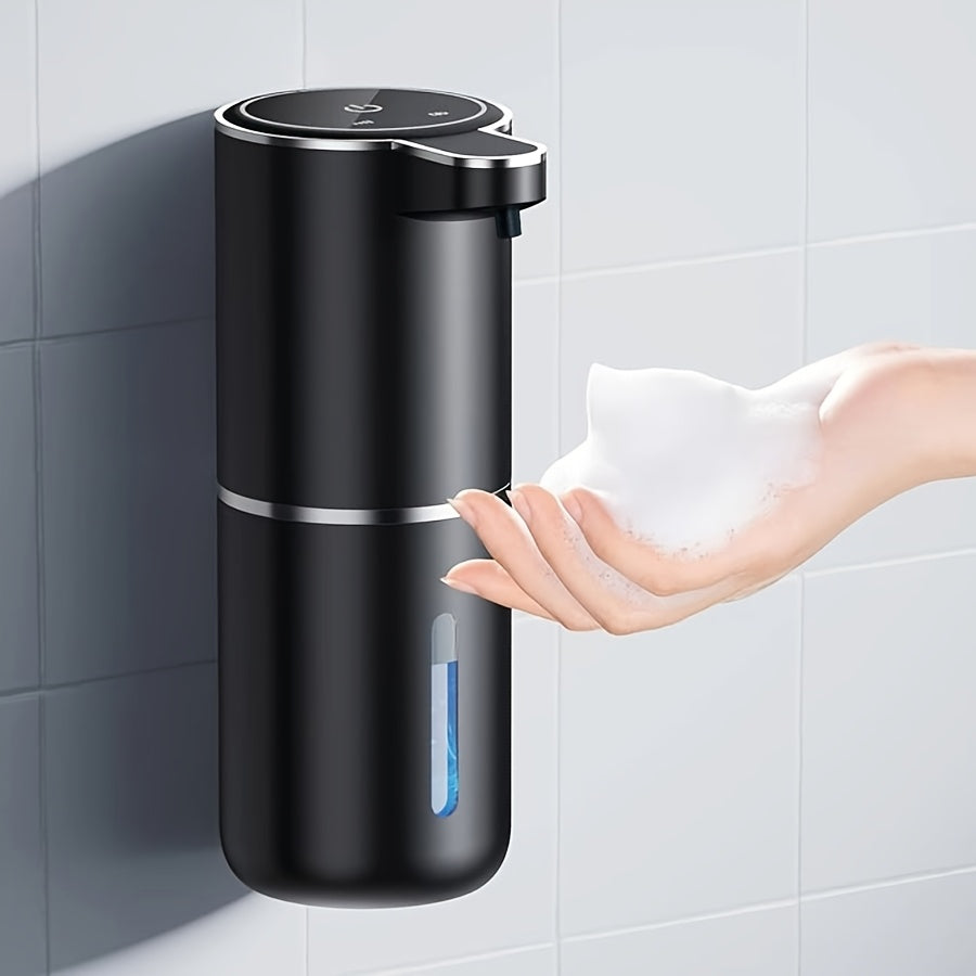 Ein 380 ml wiederaufladbarer automatischer Sensorspender für Seife, geeignet für Schaumschhandseife und Küchenreiniger mit automatischer Sensortechnologie