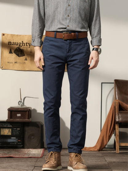 2er-Set Herren Allwetter Stretch-Chinohosen - Uni, Regular Fit, , bequem & langlebig
