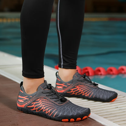 Abenteuer, vielseitige Schnell-Trocken Schuhe zum Surfen, Schwimmen, Beach-Tennis & Volleyball – atmungsaktives Mesh & langlebige Gummisohle