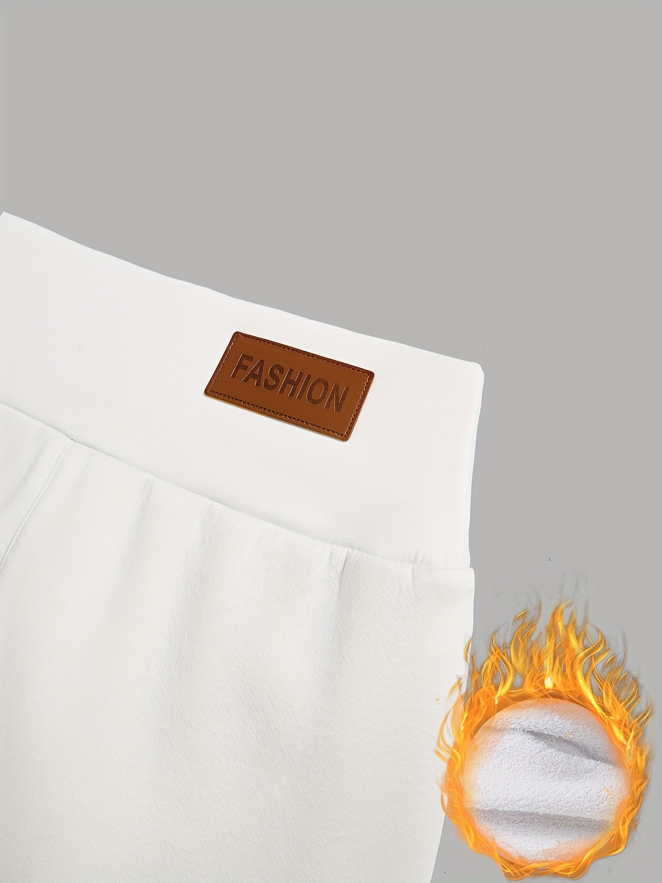 Damen Thermo-Leggings mit dickem Fleece-Futter und hohem Bund – Winterwärme, dehnbarer Skinny-Fit, einfarbig, lange Länge, perfekt für Freizeit- oder Outdoor-Aktivitäten