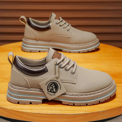 Herren Klassische Gelbe Oxfords  ,strapazierfähiger PVC-Sohle