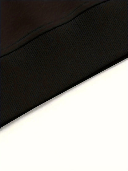 2er-Set Hoher Kragen Herbst/Winter Modischer und Eleganter Damen-Sweatshirtkleid mit Buchstabenprint am hohen Kragen - Lockerer und Bequemer Longfit, Lange Ärmel, Gefüttert