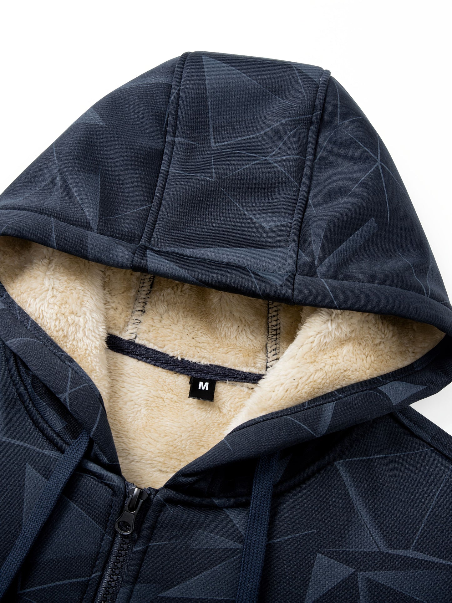 Herren Plus-Size Winterjacke – Dick gefütterter Mantel mit Kapuze und durchgehendem Reißverschluss, (verfügbar in Schwarz,Navy, Braun)