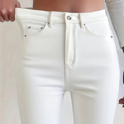 Weiße Damen-Jeans in Übergröße