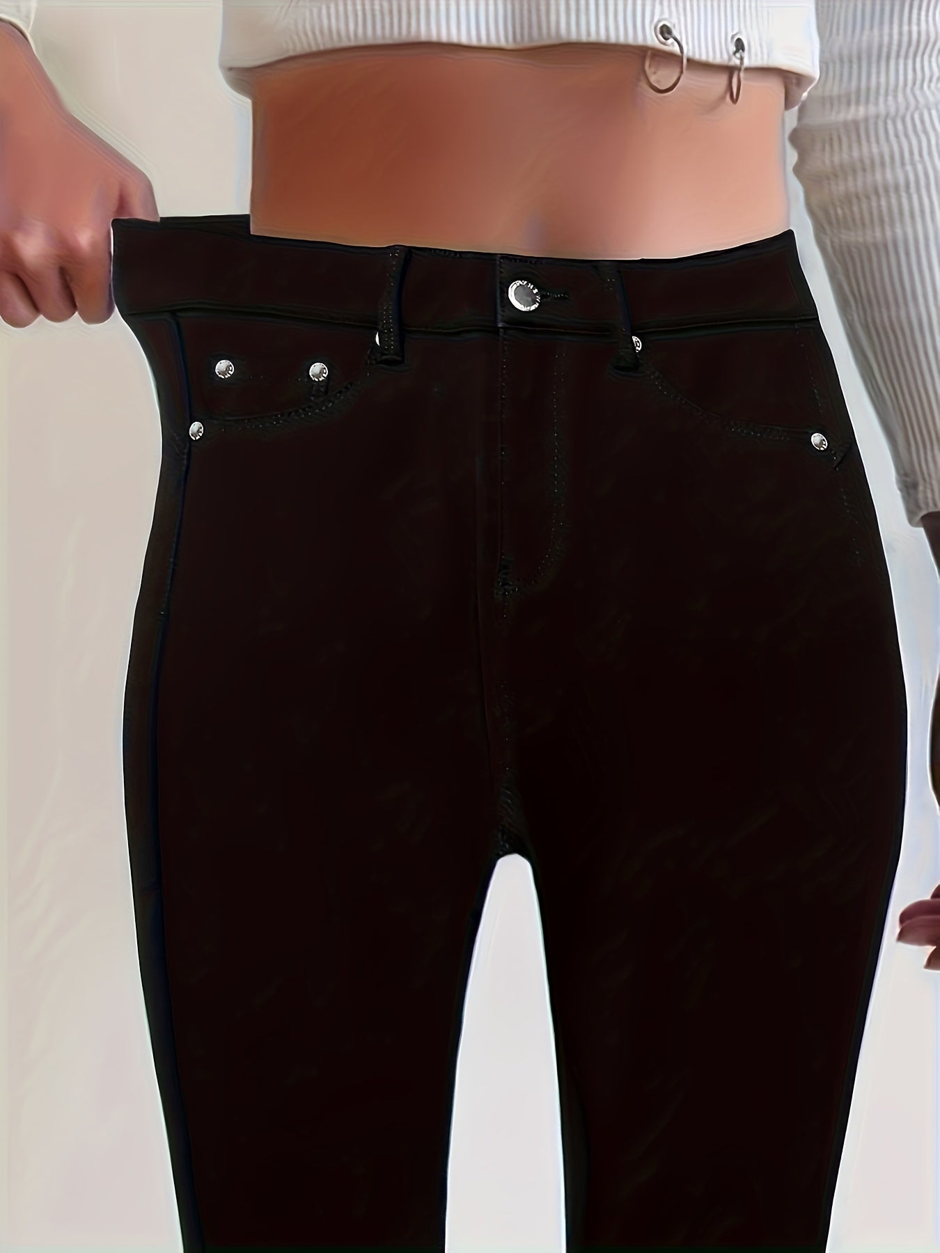 Damen Jeans schwarz in Übergrössen